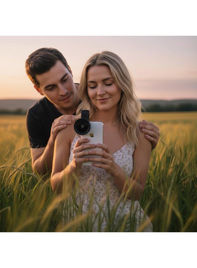 Xenvo Pro Lens Kit for iPhone, Samsung, Pixel, Macro and Wide Angle Lens with LED Light and Travel Case - Image 2